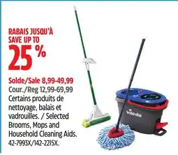 Canadian Tire Selected Brooms, Mops and Household Cleaning Aids offer