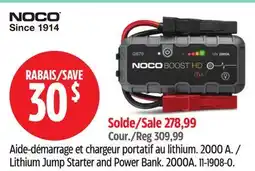 Canadian Tire Noco Lithium Jump Starter and Power Bank offer