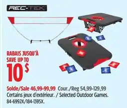 Canadian Tire Selected Outdoor Games offer