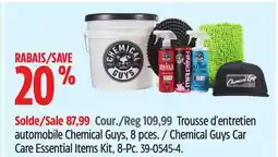 Canadian Tire Chemical Guys Car Care Essential Items Kit, 8-Pc offer