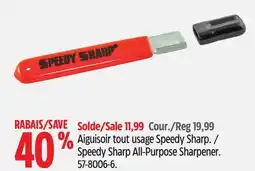 Canadian Tire Speedy Sharp All-Purpose Sharpener offer
