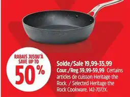 Canadian Tire Selected Heritage the Rock Cookware offer