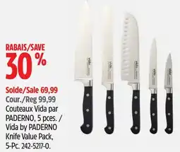 Canadian Tire Couteaux Vida par PADERNO, 5 pces offer