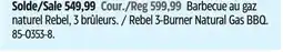 Canadian Tire Napoleon Rebel 3-Burner Natural Gas BBQ offer