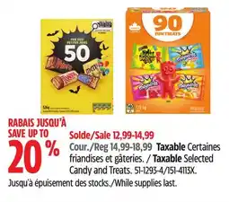 Canadian Tire Taxable Selected Candy and Treats offer
