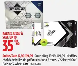 Canadian Tire TAYLORMADE Selected Golf Balls or 3-Wheel Cart offer