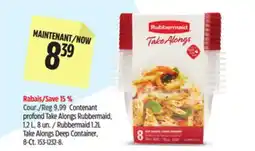 Canadian Tire Rubbermaid Rubbermaid 1.2L Take Alongs Deep Container, 8-Ct offer