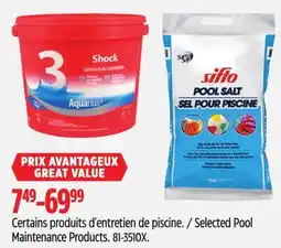 Canadian Tire Certains produits d'entretien de piscine offer