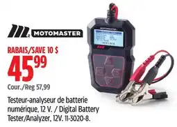 Canadian Tire MOTOMASTER Digital Battery Tester/Analyzer, 12V offer