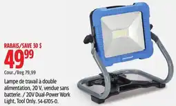 Canadian Tire MASTERCRAFT 20V Dual-Power Work Light, Tool Only offer