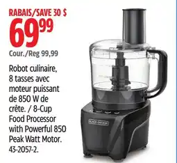 Canadian Tire 8-Cup Food Processor with Powerful 850 Peak Watt Motor offer