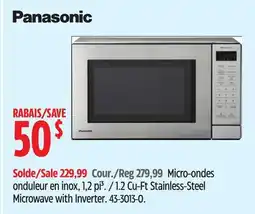 Canadian Tire Panasonic 1.2 Cu-Ft Stainless-Steel Microwave with Inverter offer