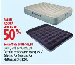 Canadian Tire WOODS Selected Air Beds and Air Mattresses offer