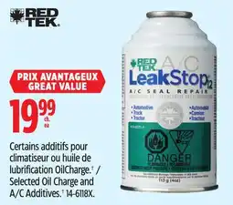 Canadian Tire Selected Oil Charge and A/C Additives offer