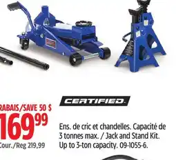 Canadian Tire Jack and Stand Kit Up to 3-ton capacity offer