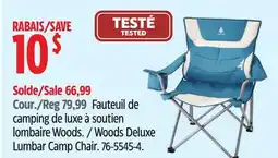 Canadian Tire Woods Deluxe Lumbar Camp Chair offer
