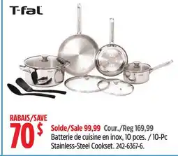 Canadian Tire T-fal 10-Pc Stainless-Steel Cookset offer