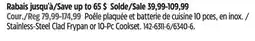 Canadian Tire Stainless-Steel Clad Frypan or 10-Pc Cookset offer