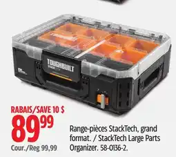 Canadian Tire ToughBuilt StackTech Large Parts Organizer offer
