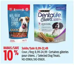 Canadian Tire Selected Dog Treats offer