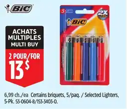 Canadian Tire Selected BIC Lighters offer