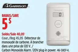 Canadian Tire Garrison Carbon Monoxide Alarm offer