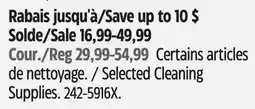 Canadian Tire Type A Selected Cleaning Supplies offer
