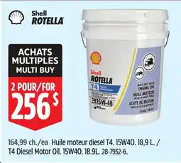 Canadian Tire Huile moteur diesel T4. 15W40. 18,9 L offer