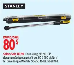 Canadian Tire Stanley 1⁄2˝ Drive Torque Wrench offer