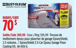Canadian Tire EpoxyShield 2.5-Car Epoxy Garage Floor Coating Kit offer