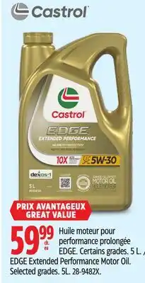 Canadian Tire CASTROL EDGE Extended Performance Motor Oil offer