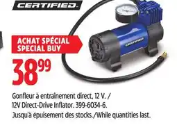 Canadian Tire Certified 12V Direct-Drive Inflator offer