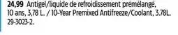 Canadian Tire 10-Year Premixed Antifreeze/Coolant, 3.78L offer