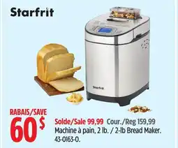 Canadian Tire Starfrit 2-lb Bread Maker offer