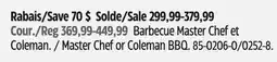 Canadian Tire Master Chef or Coleman BBQ offer