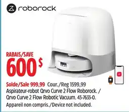 Canadian Tire Qrvo Curve 2 Flow Robotic Vacuum offer
