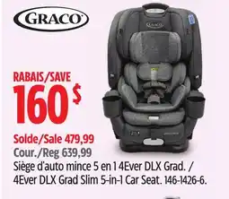 Canadian Tire Graco 4Ever DLX Grad Slim 5-in-1 Car Seat offer