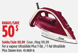 Canadian Tire T-fal UltraGlide Plus Steam Iron offer