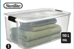 Canadian Tire Sterilite Ultra Clear Tote with Latched Lid offer