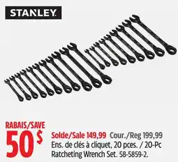 Canadian Tire STANLEY 20-Pc Ratcheting Wrench Set offer