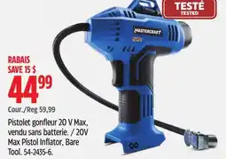 Canadian Tire 20V Max Pistol Inflator, Bare Tool offer