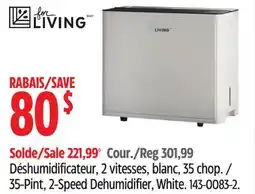 Canadian Tire FOR LIVING 35-Pint, 2-Speed Dehumidifier offer