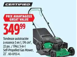 Canadian Tire Certified 174cc 3-in-1 Self-Propelled Gas Mower, 22˝ offer
