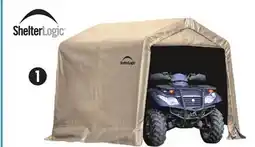 Canadian Tire Shelter Logic Sandstone Peak Shed offer