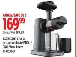 Canadian Tire NINJA PRO Slow Juicer offer