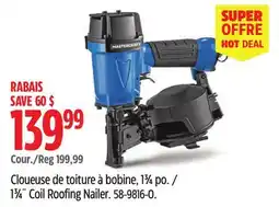 Canadian Tire 1 3⁄4˝ Coil Roofing Nailer offer