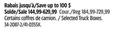 Canadian Tire Selected Truck Boxes offer