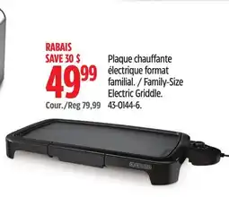 Canadian Tire Black + Decker Family-Size Electric Griddle offer