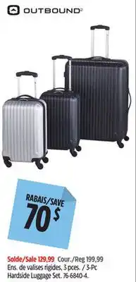 Canadian Tire OUTBOUND Hardside Luggage Set offer