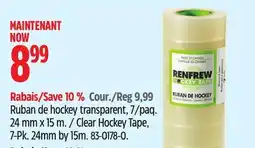 Canadian Tire Renfrew Clear Hockey Tape, 7-Pk offer